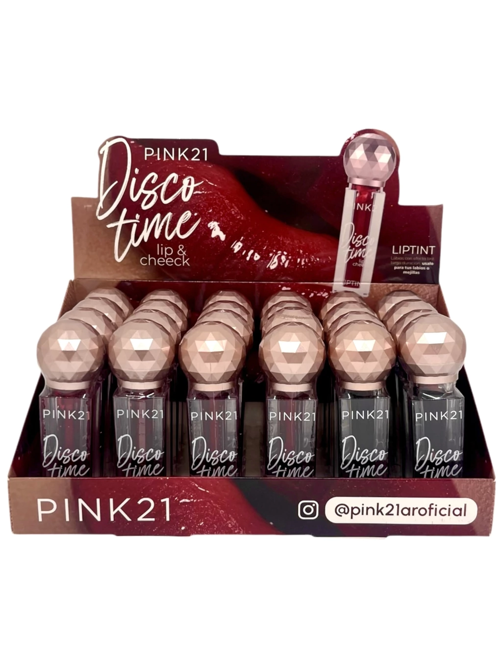 Tinta de labios y rubor Disco Time Pink21